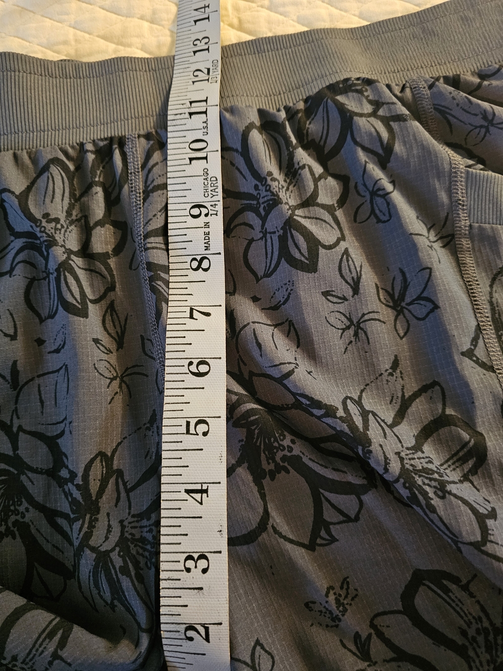 St. John's Bay Blue Floral Women's Bermuda Shorts - Picture 7 of 10